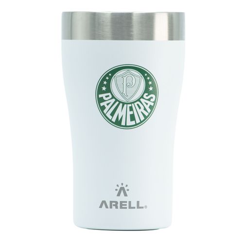 Copo Térmico Tulip 500Ml Palmeiras Branco