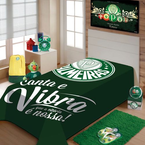 Cobertor Raschel Plus Se Palmeiras 1,80Mx2,20M Verde