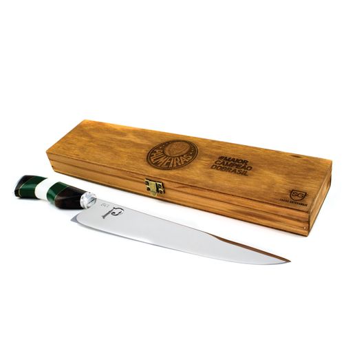 Faca Blades Brasil Oficial Palmeiras Picanheira Inox 10 pol