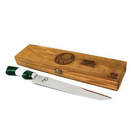 Faca Blades Brasil Oficial Palmeiras Ponta Larga Inox 10 pol