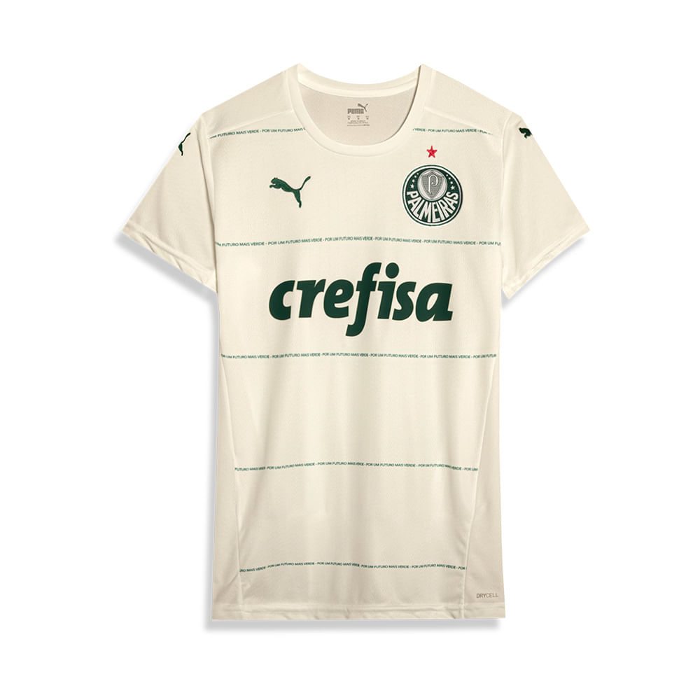 Camiseta Palmeiras Feminina Palmeiras Puma Branca Camisa Branca