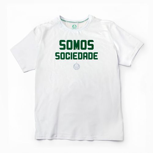Camiseta Palmeiras Feminina Sociedade - Branco