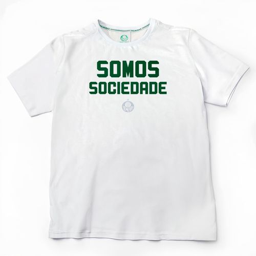 Camiseta Palmeiras Masculina Sociedade - Branco