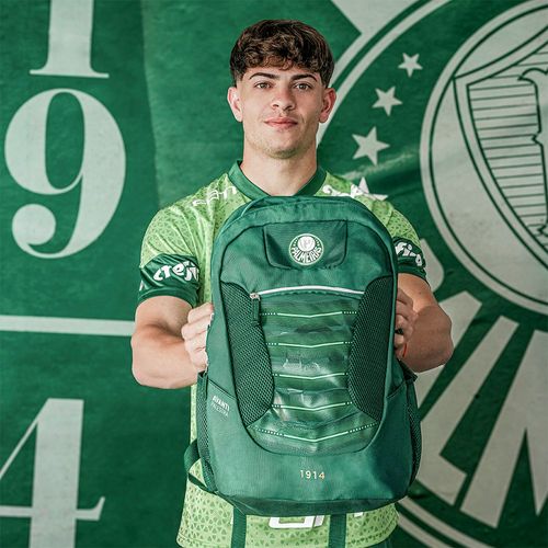 Mochila 2 Compartimentos Casual Palmeiras X01 - Verde
