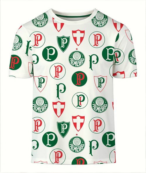 T-Shirt Logos Palmeiras Masculina