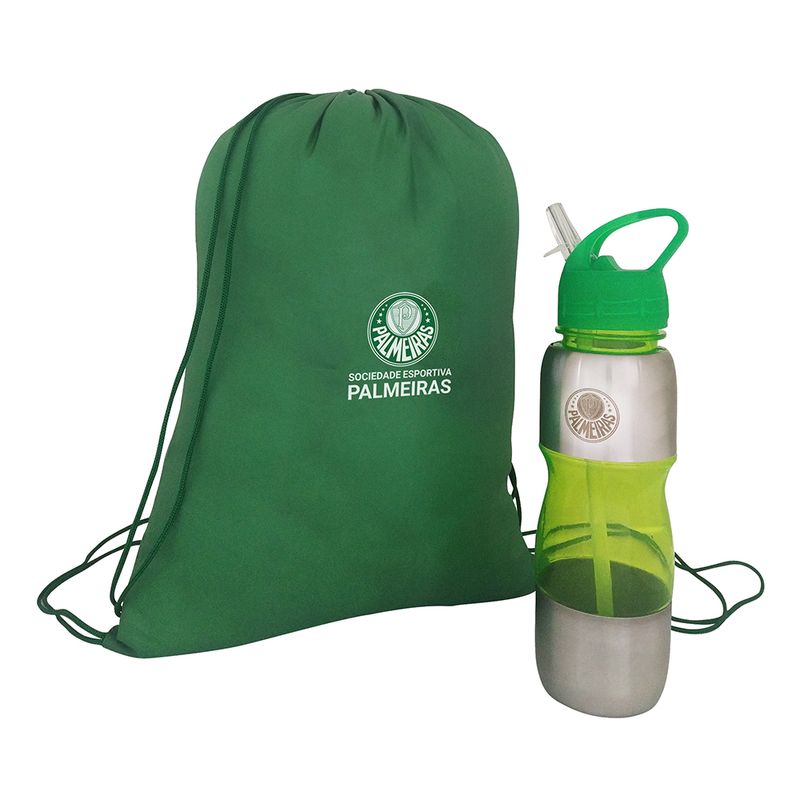 Kit sacochila e garrafa